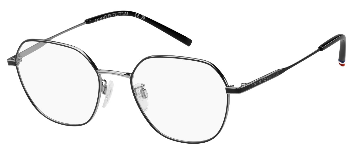 Occhiali da vista Tommy Hilfiger Th 2363/F 110921 BSC colore black silver forma quadrato 