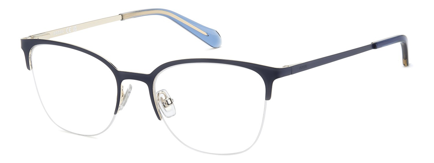 Brillen Fossil Fos 7217/G 110924 FLL farbe matte blue form oval 