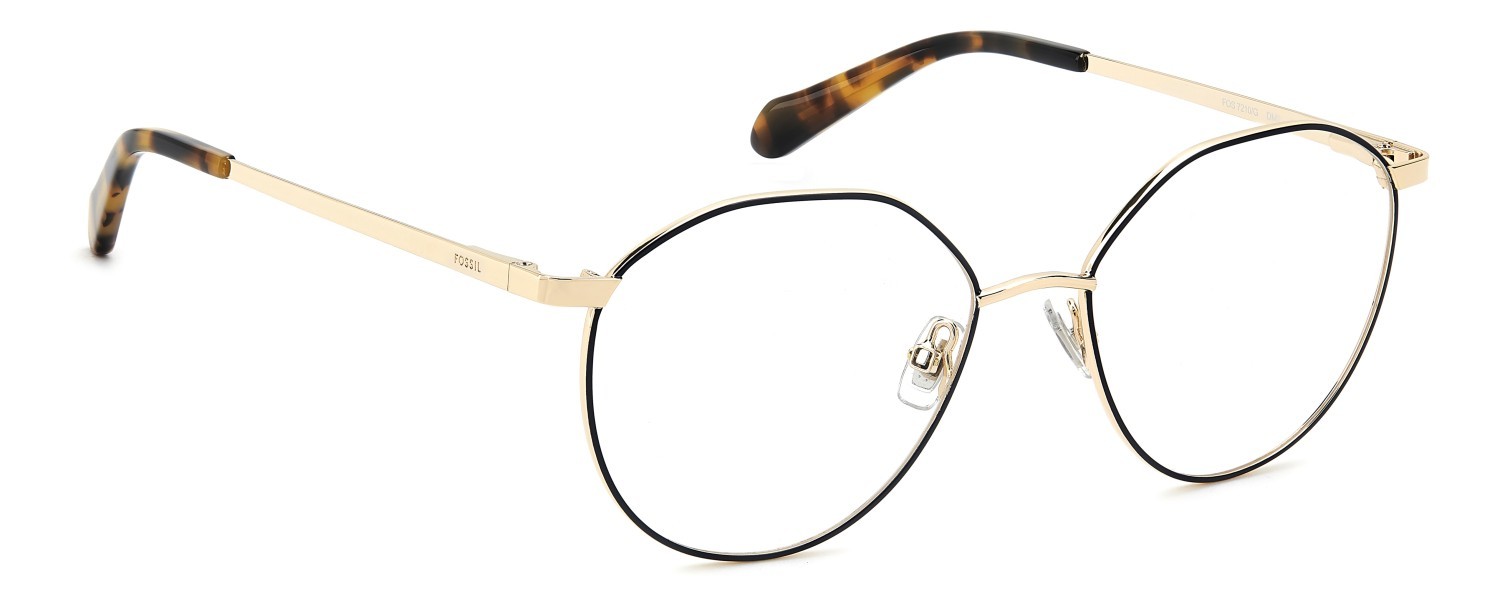 Eyeglasses Fossil Fos 7210/G 110925 DM2 color light gold brown havana shape round 
