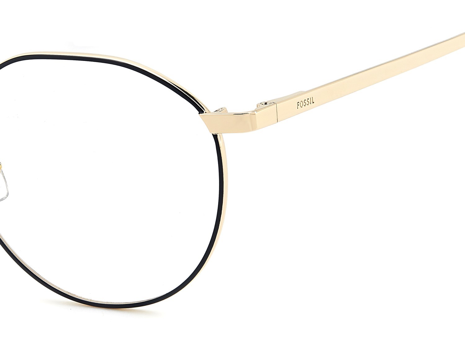 Eyeglasses Fossil Fos 7210/G 110925 DM2 color light gold brown havana shape round 
