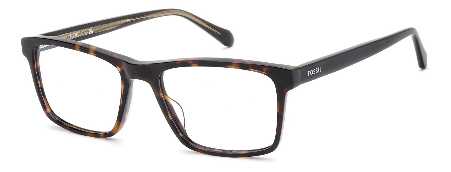 Eyeglasses Fossil Fos 7214/G 110930 086 color havana shape rectangle 