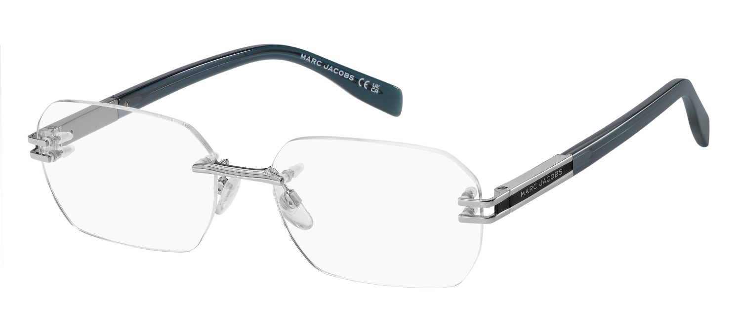 Eyeglasses Marc Jacobs 909 111030 V84 color ruthenium blue shape rectangle 