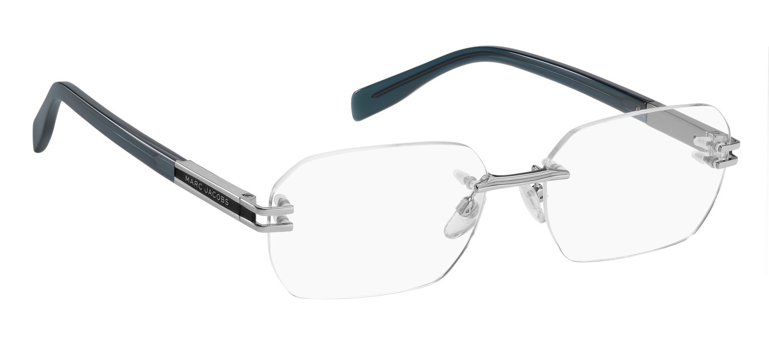 Eyeglasses Marc Jacobs 909 111030 V84 color ruthenium blue shape rectangle 