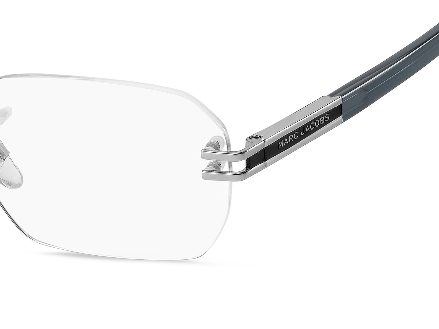 Eyeglasses Marc Jacobs 909 111030 V84 color ruthenium blue shape rectangle 