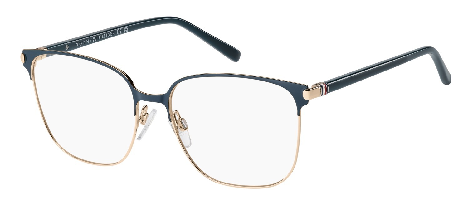 Occhiali da vista Tommy Hilfiger Th 2351 111033 5F6 colore teal gold forma quadrato 