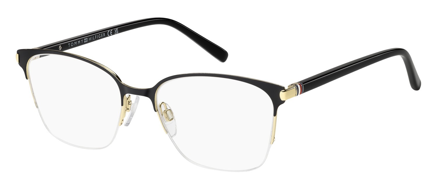 Occhiali da vista Tommy Hilfiger Th 2352 111034 2M2 colore black gold forma rettangolare 