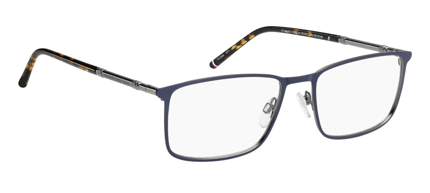 Occhiali da vista Tommy Hilfiger Th 2330 111037 DTY colore blue ruthenium forma rettangolare 