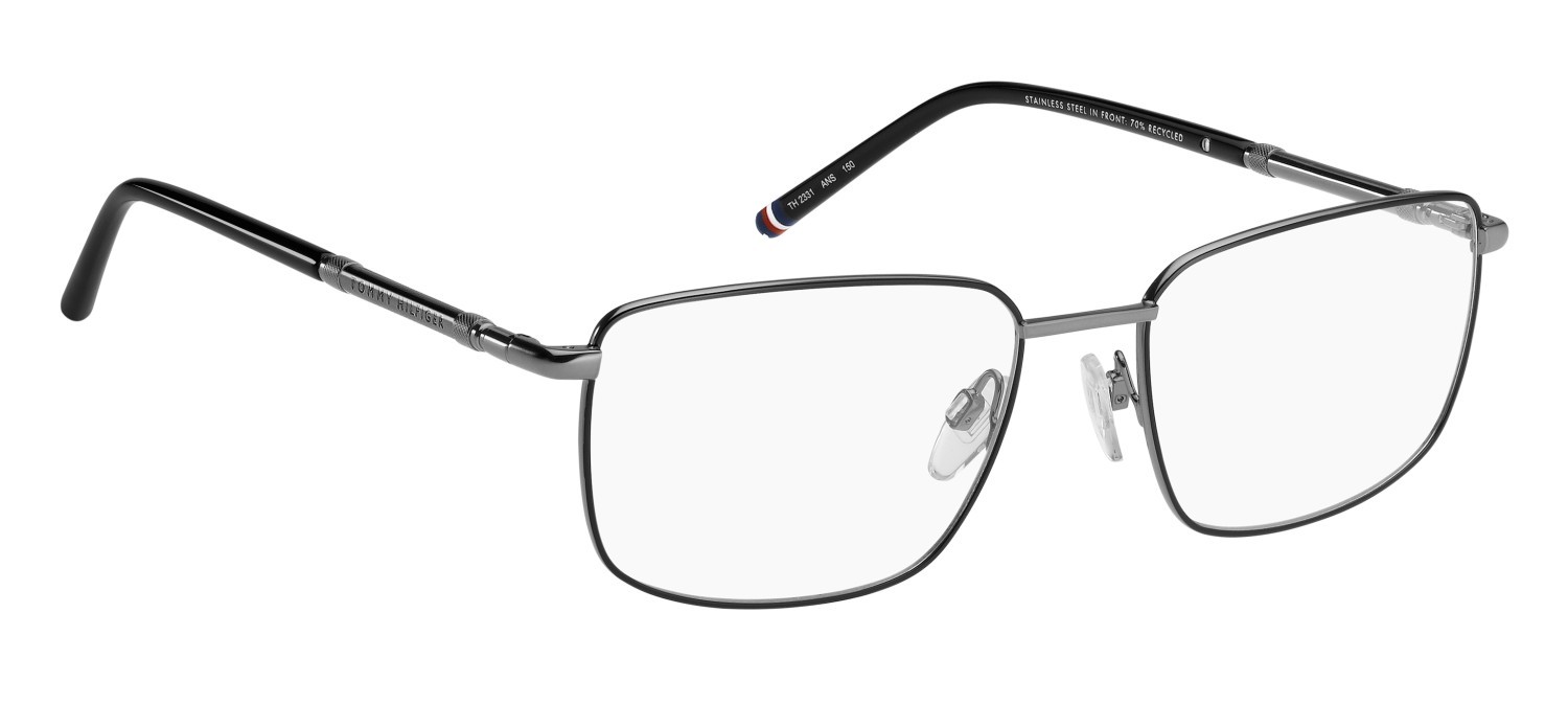 Occhiali da vista Tommy Hilfiger Th 2331 111042 ANS colore black dark ruthenium forma rettangolare 