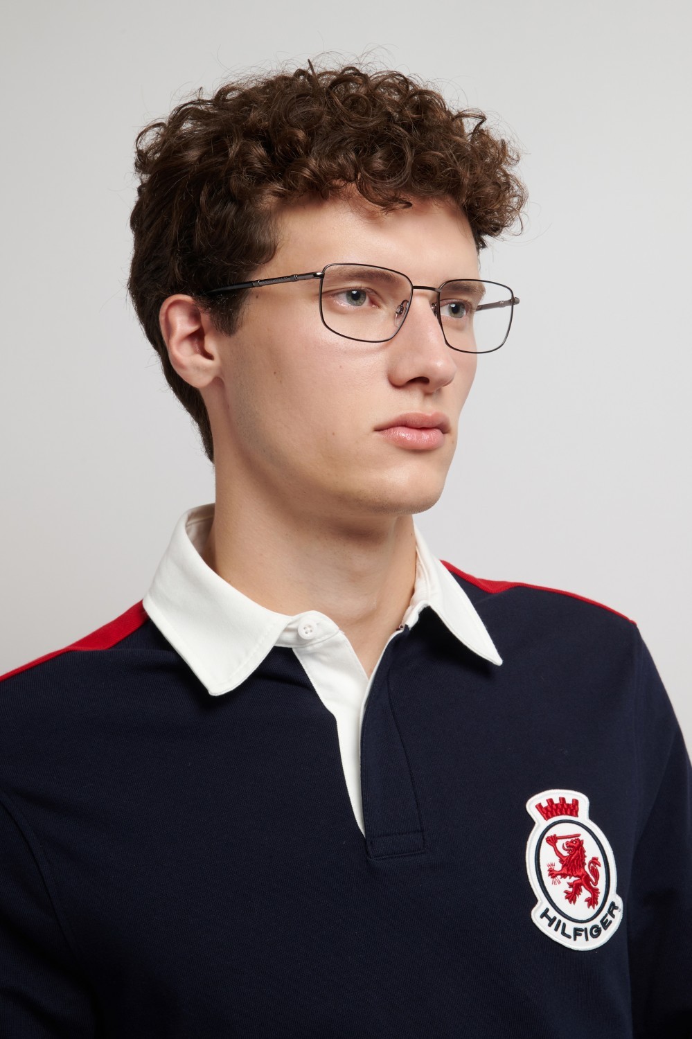 Occhiali da vista Tommy Hilfiger Th 2331 111042 ANS colore black dark ruthenium forma rettangolare 