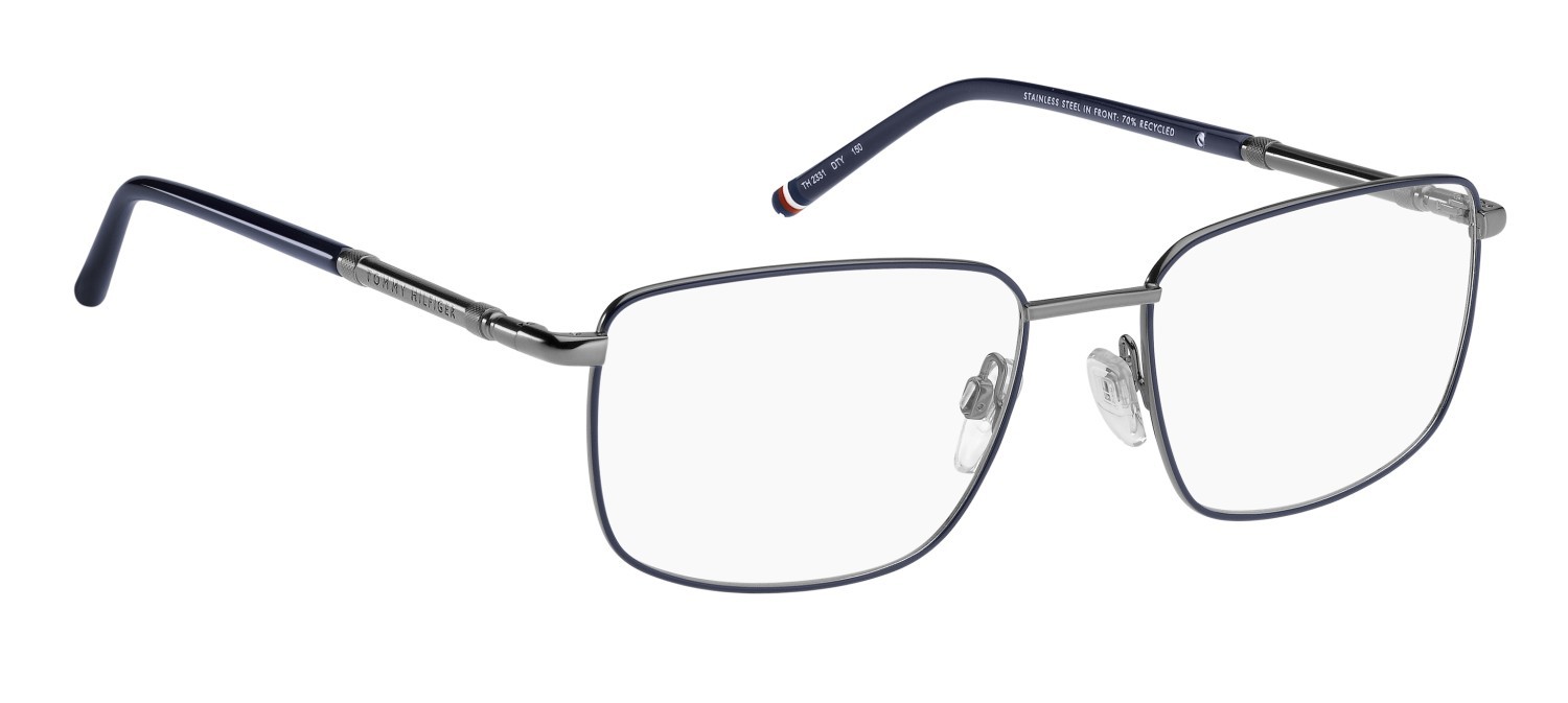 Occhiali da vista Tommy Hilfiger Th 2331 111042 DTY colore blue ruthenium forma rettangolare 