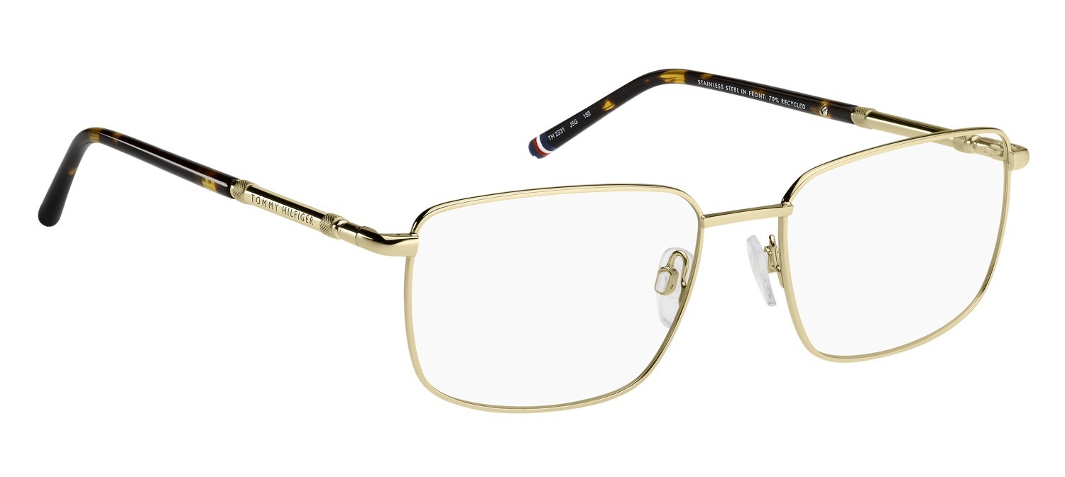 Eyeglasses Tommy Hilfiger Th 2331 111042 J5G color gold shape rectangle 