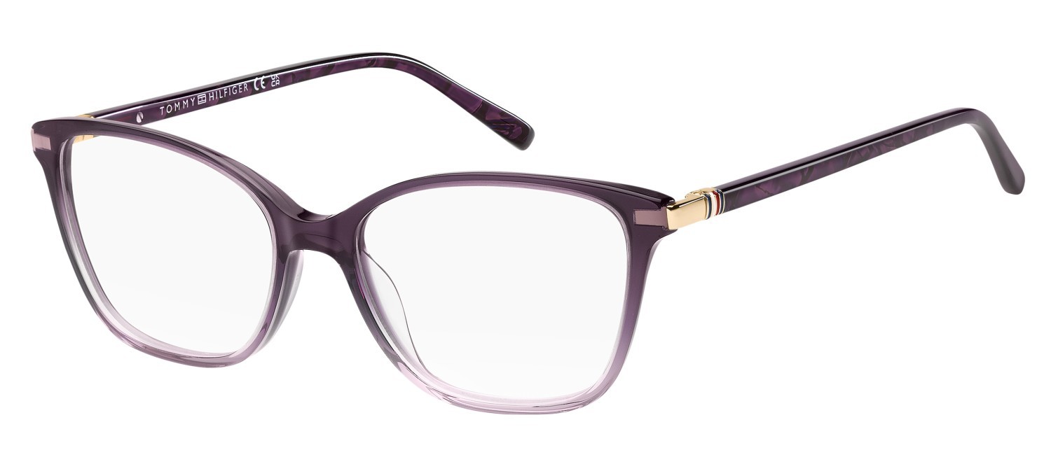 Eyeglasses Tommy Hilfiger Th 2354 111044 2OW color shaded violet shape cat eye 