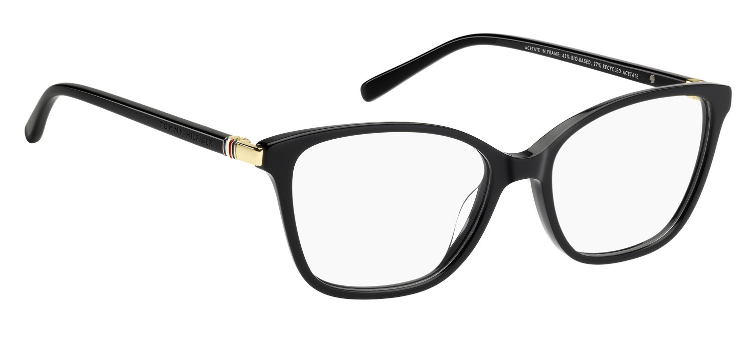 Occhiali da vista Tommy Hilfiger Th 2354 111044 807 colore black forma cat eye 