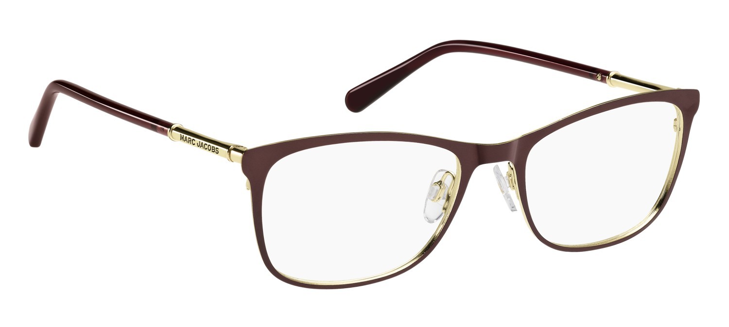 Occhiali da vista Marc Jacobs 898/G 111066 E28 colore matte burgundy gold forma rettangolare 