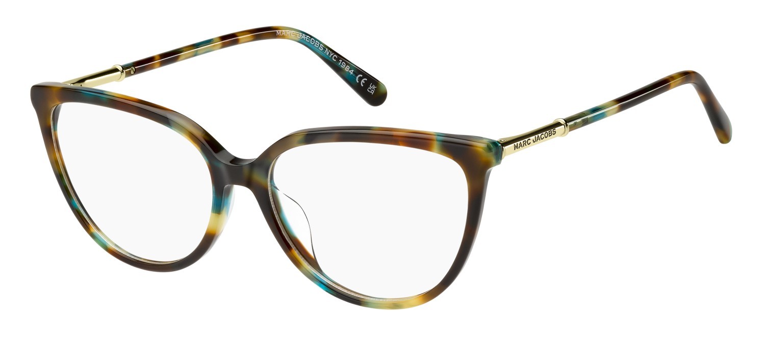 Occhiali da vista Marc Jacobs 900/G 111069 CVT colore teal havana forma cat eye 