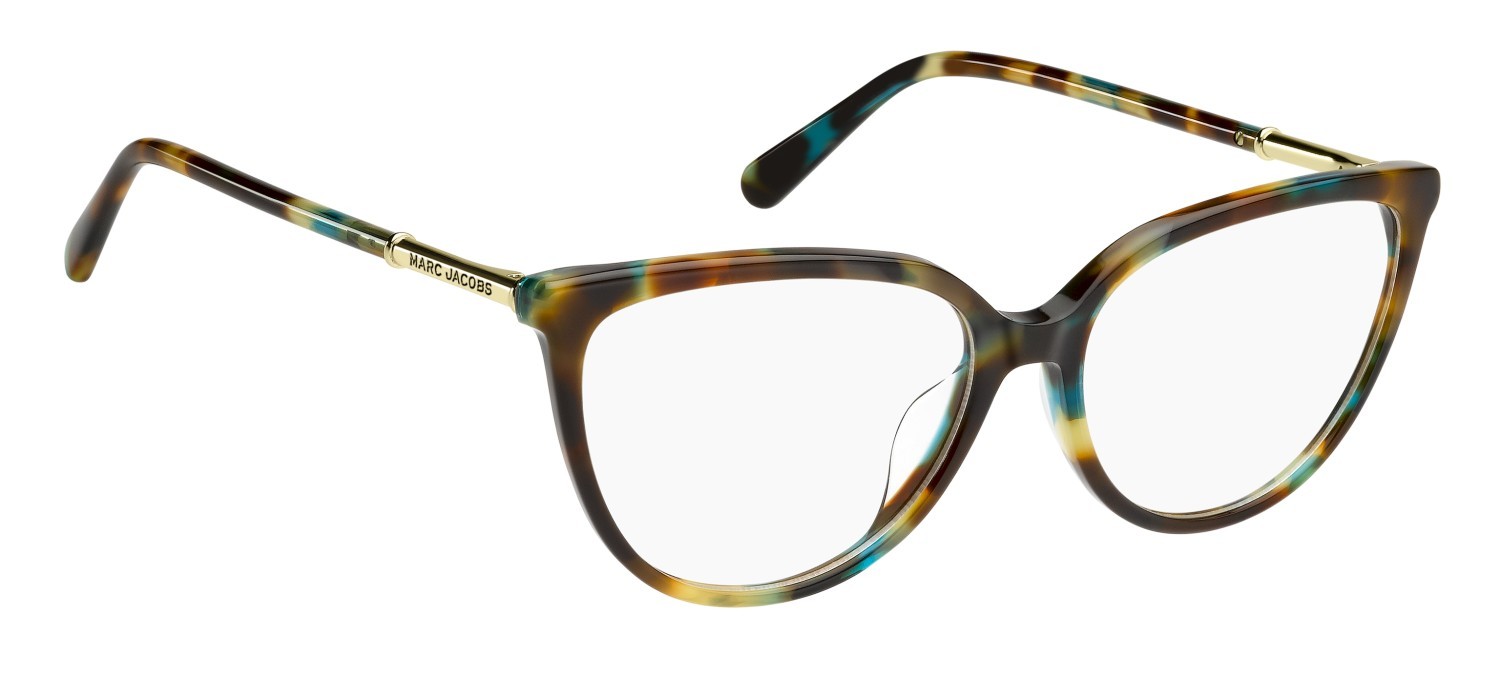 Occhiali da vista Marc Jacobs 900/G 111069 CVT colore teal havana forma cat eye 