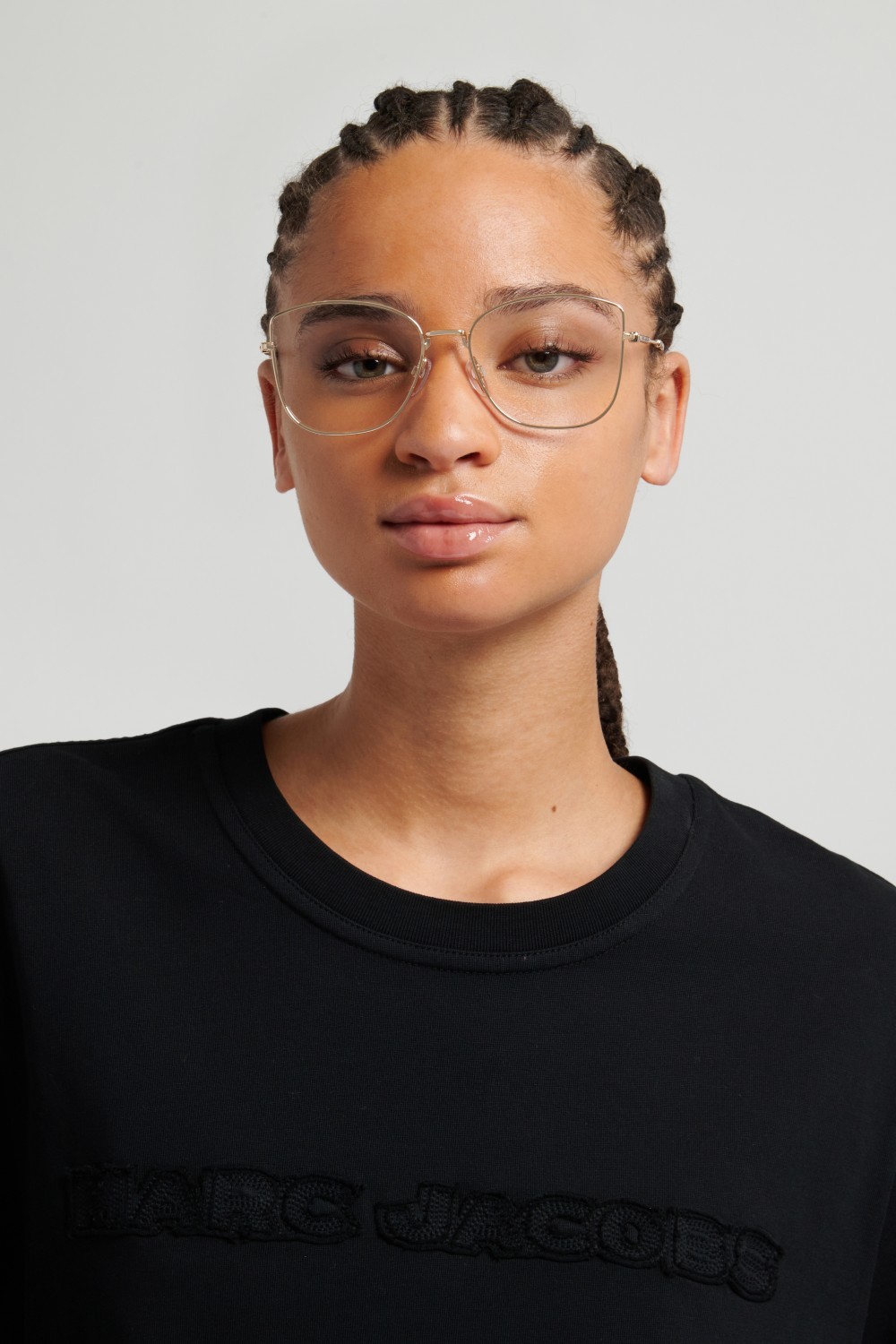 Occhiali da vista Marc Jacobs 919 111108 J5G colore gold forma cat eye 