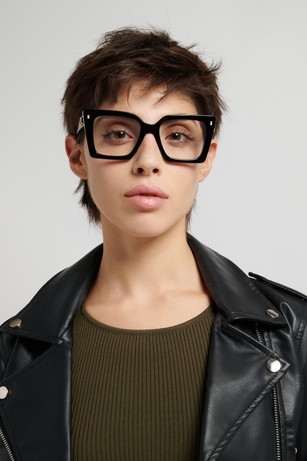 Occhiali da vista Dsquared2 D2 0211 111109 807 colore black forma cat eye 