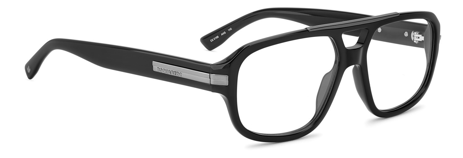 Occhiali da vista Dsquared2 D2 0199 111111 ANS colore black dark ruthenium forma quadrato 