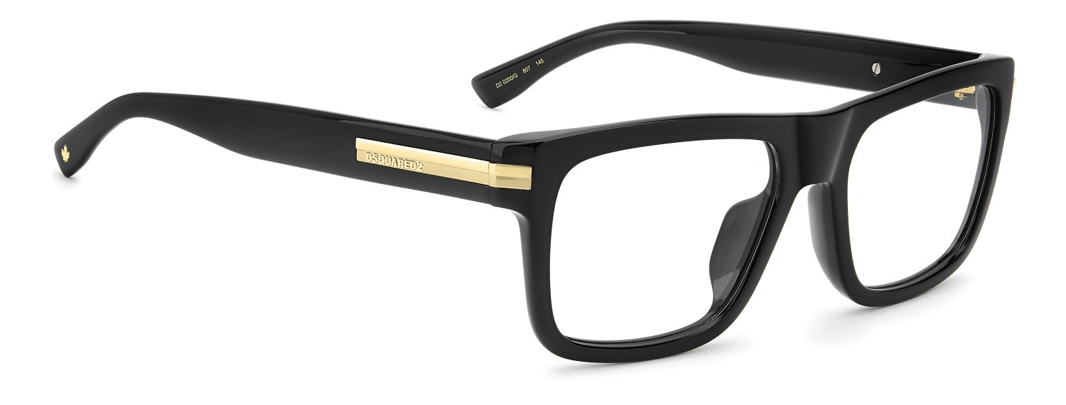 Occhiali da vista Dsquared2 D2 0200/G 111112 807 colore black forma rettangolare 