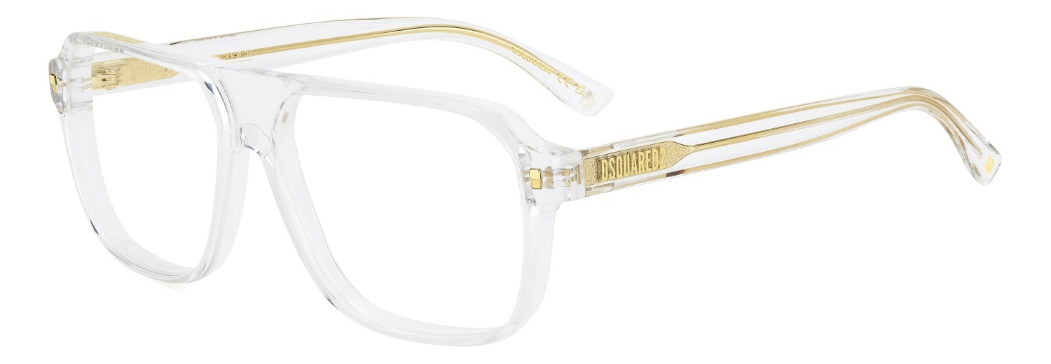 Eyeglasses Dsquared2 D2 0203 111114 900 color crystal shape rectangle 