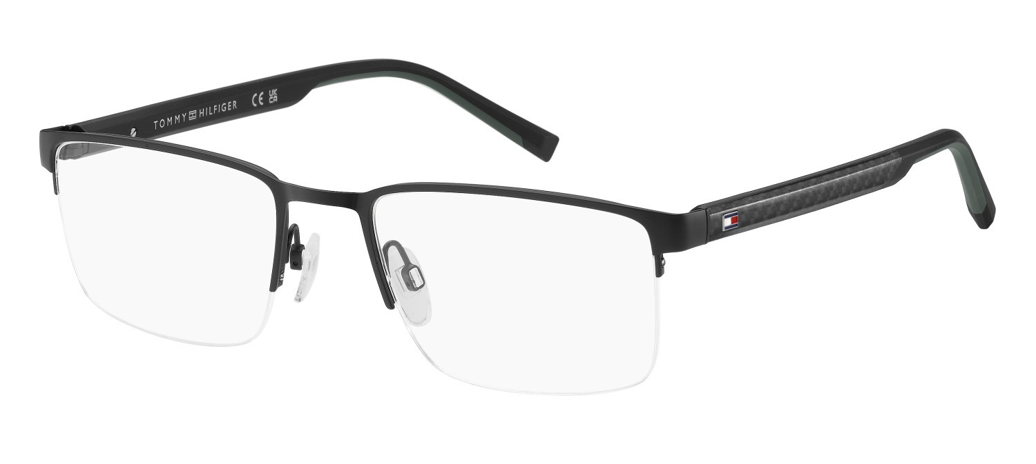 Eyeglasses Tommy Hilfiger Th 2316 111123 003 color matte black shape rectangle 