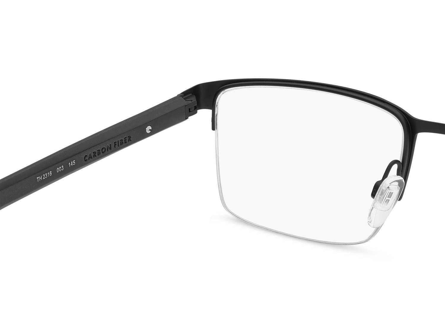 Eyeglasses Tommy Hilfiger Th 2316 111123 003 color matte black shape rectangle 