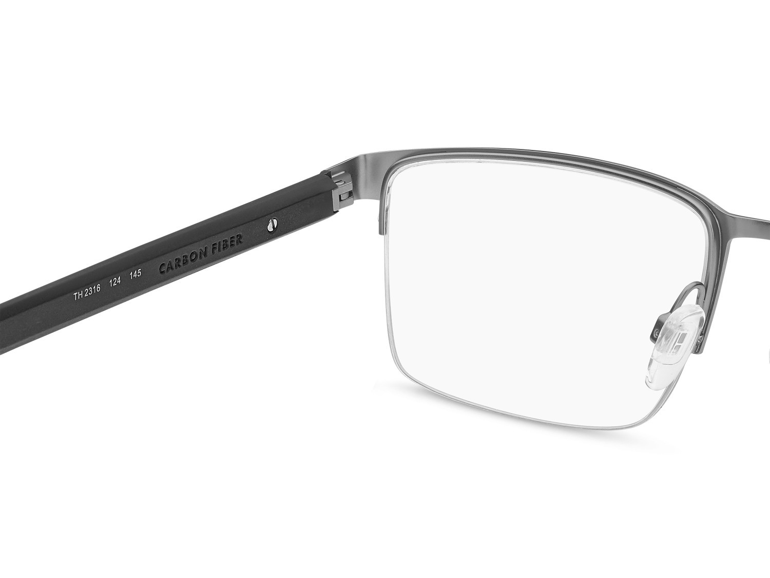 Occhiali da vista Tommy Hilfiger Th 2316 111123 124 colore matte black silver forma rettangolare 