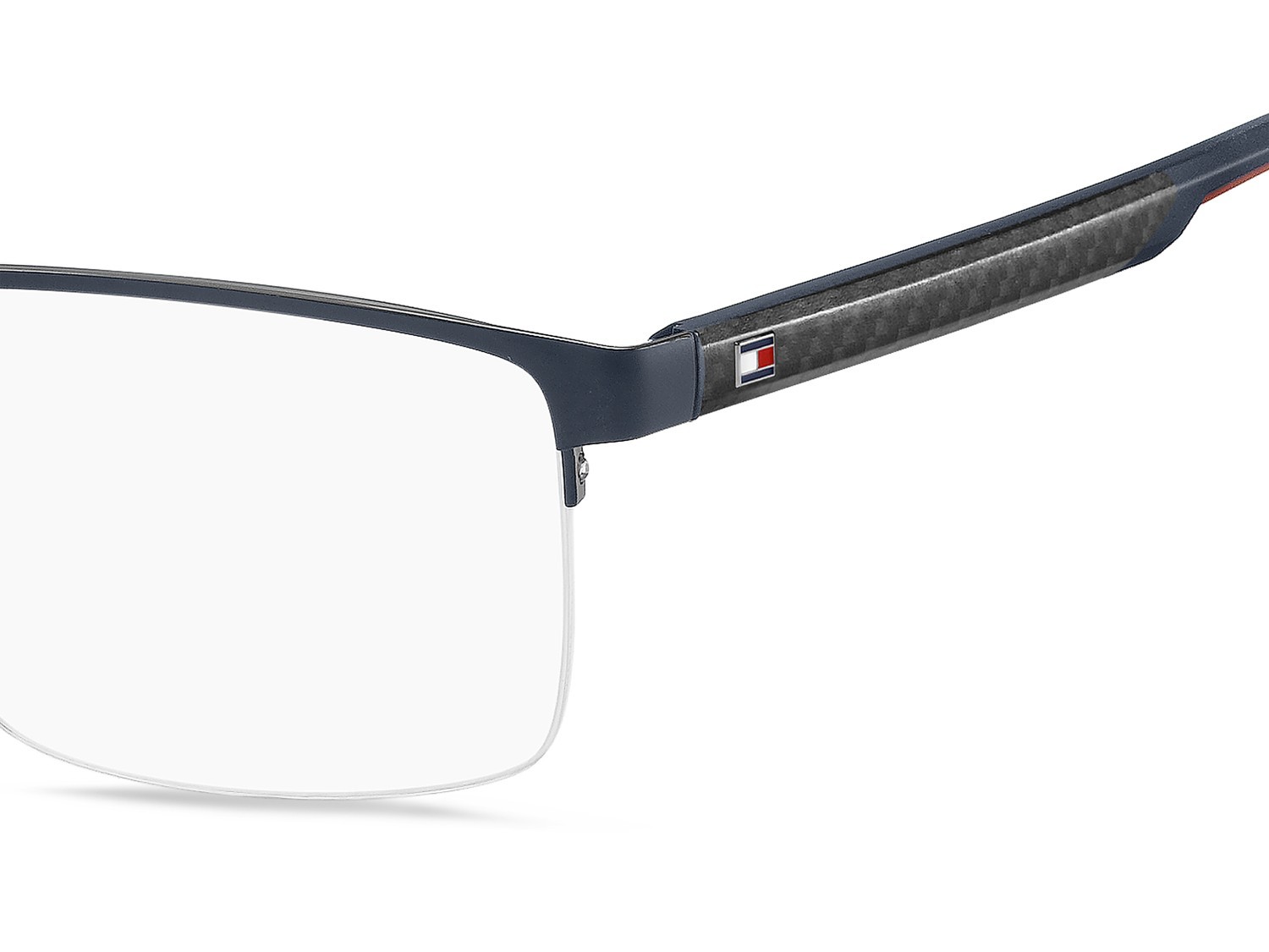 Eyeglasses Tommy Hilfiger Th 2316 111123 KU0 color matte blue ruthenium shape rectangle 