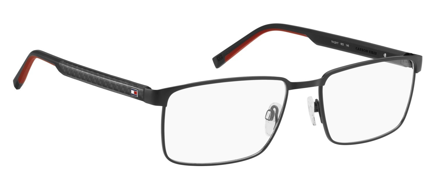 Occhiali da vista Tommy Hilfiger Th 2317 111159 003 colore matte black forma rettangolare 
