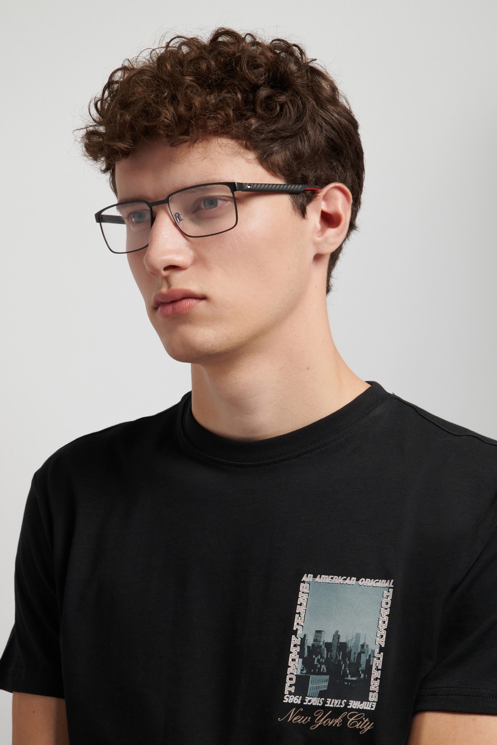 Occhiali da vista Tommy Hilfiger Th 2317 111159 003 colore matte black forma rettangolare 