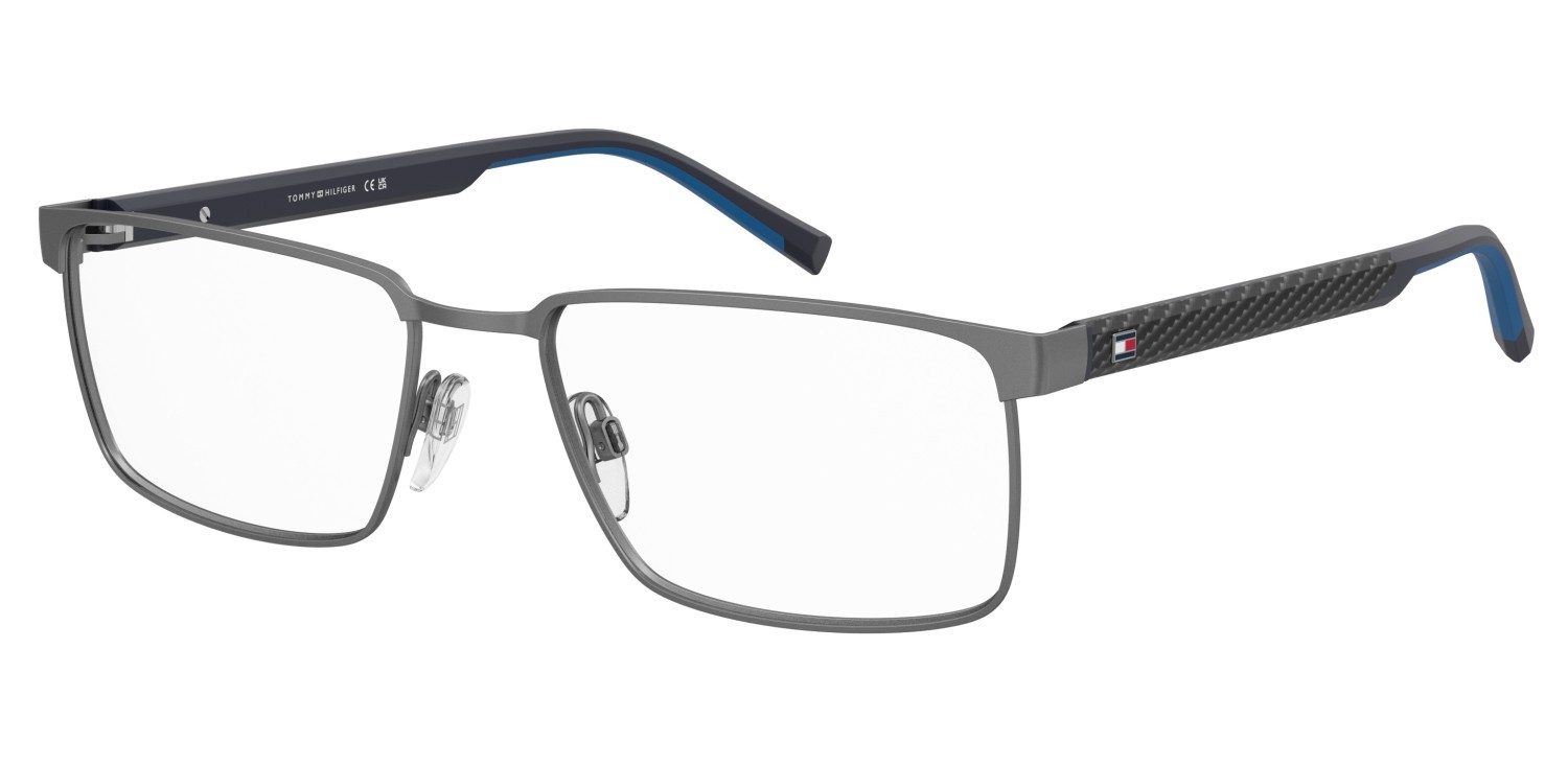 Brillen Tommy Hilfiger Th 2317 111159 R80 farbe matte dark ruthenium form rechteckig 