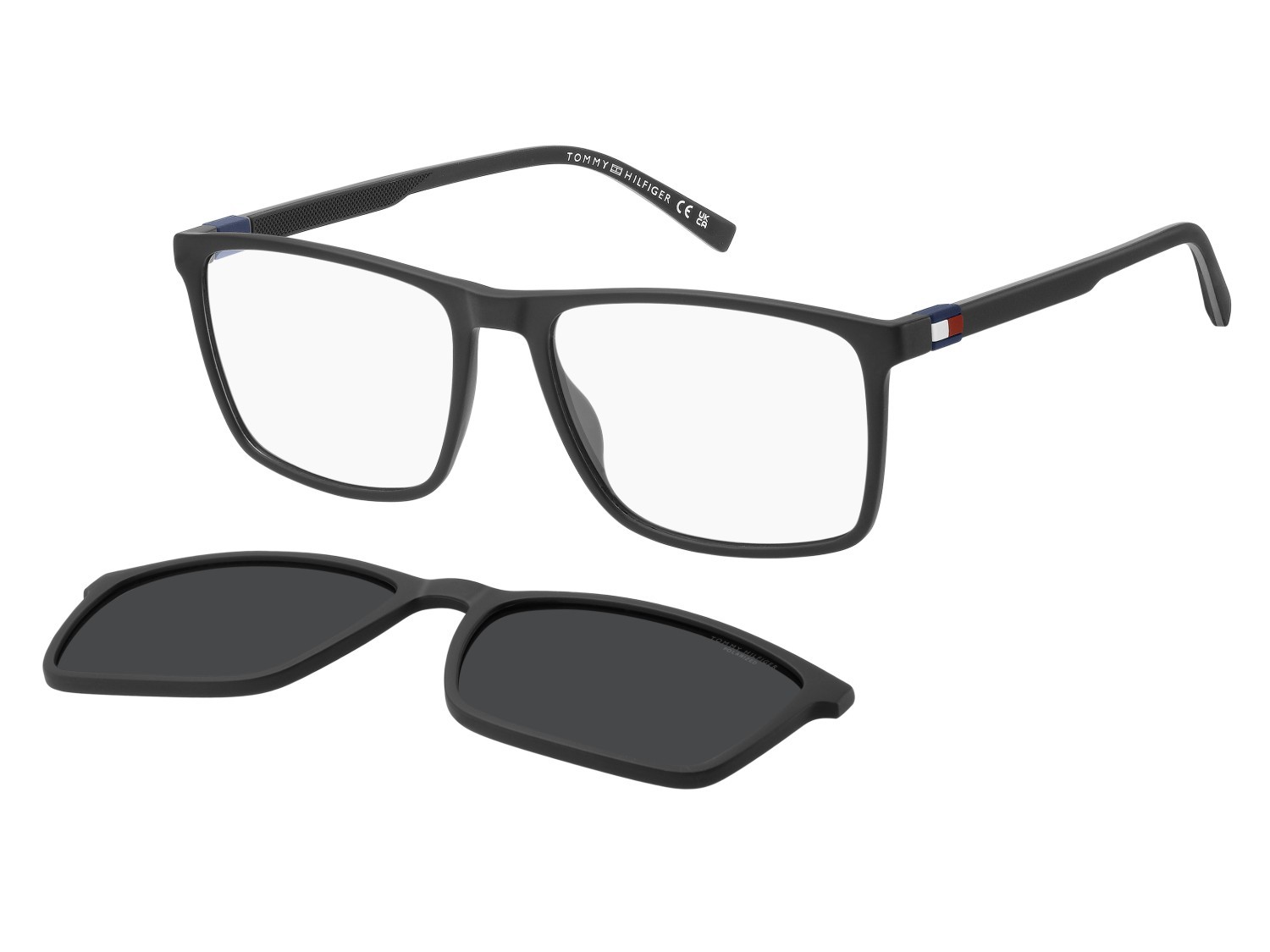 Occhiali da vista Tommy Hilfiger Th 2320/C 111166 807 colore black forma quadrato lenti grey polarized