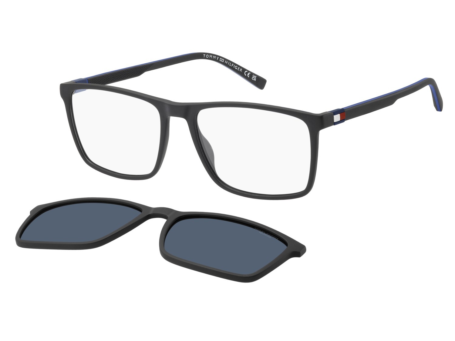 Occhiali da vista Tommy Hilfiger Th 2320/C 111166 D51 colore black blue forma quadrato lenti blue polarized