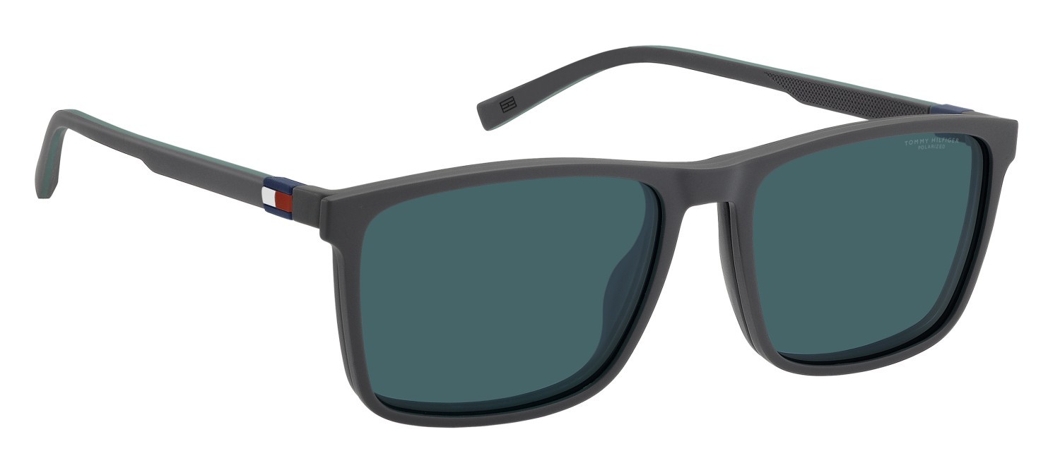 Occhiali da vista Tommy Hilfiger Th 2320/C 111166 KB7 colore grey forma quadrato lenti blue polarized