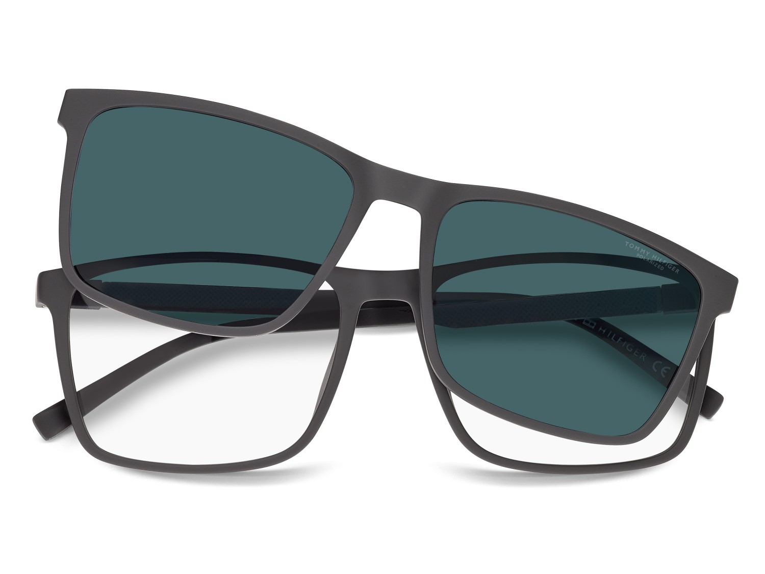 Occhiali da vista Tommy Hilfiger Th 2320/C 111166 KB7 colore grey forma quadrato lenti blue polarized