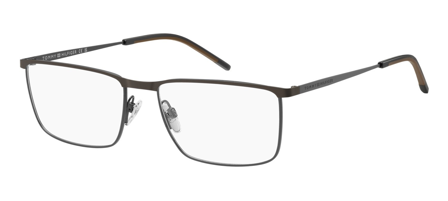 Occhiali da vista Tommy Hilfiger Th 2333 111168 05N colore matte brown ruthenium forma rettangolare 