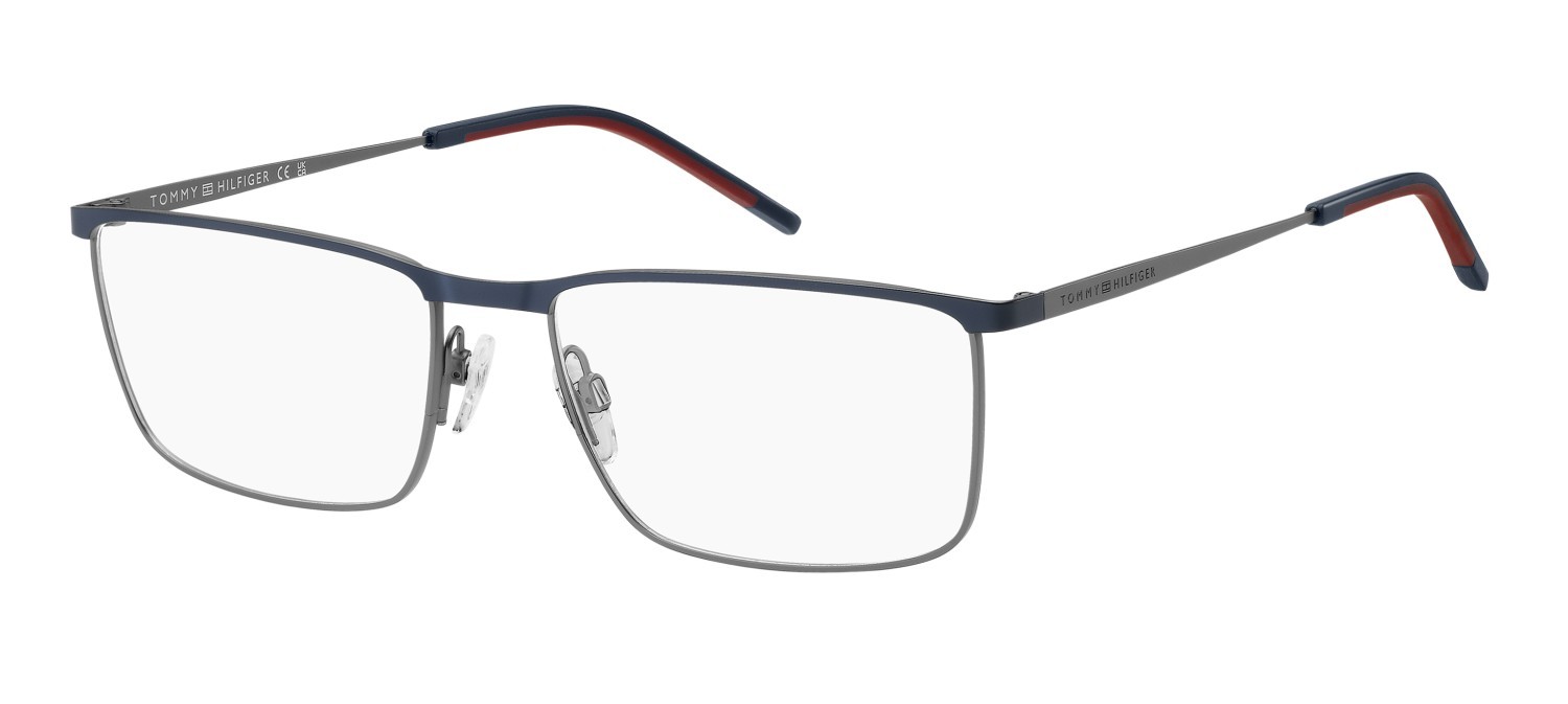 Eyeglasses Tommy Hilfiger Th 2333 111168 KU0 color matte blue ruthenium shape rectangle 