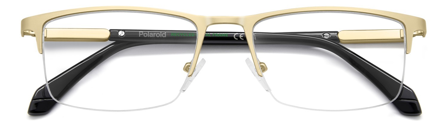 Eyeglasses Polaroid Pld D599 111224 AOZ color matte gold shape rectangle 
