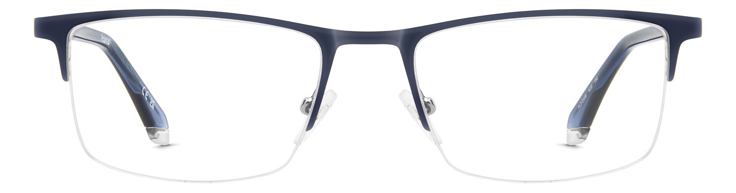 Eyeglasses Polaroid Pld D599 111224 KU0 color matte blue ruthenium shape rectangle 