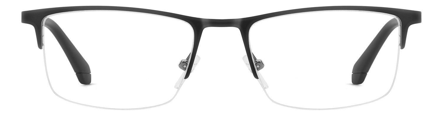 Eyeglasses Polaroid Pld D599 111224 RZZ color matte black dark ruthenium shape rectangle 