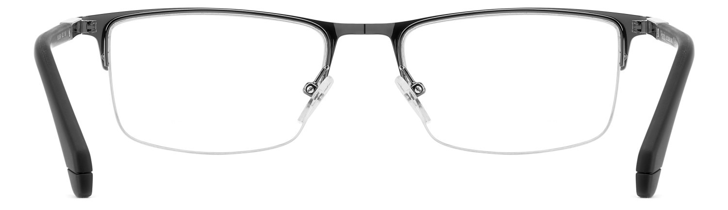 Eyeglasses Polaroid Pld D599 111224 RZZ color matte black dark ruthenium shape rectangle 
