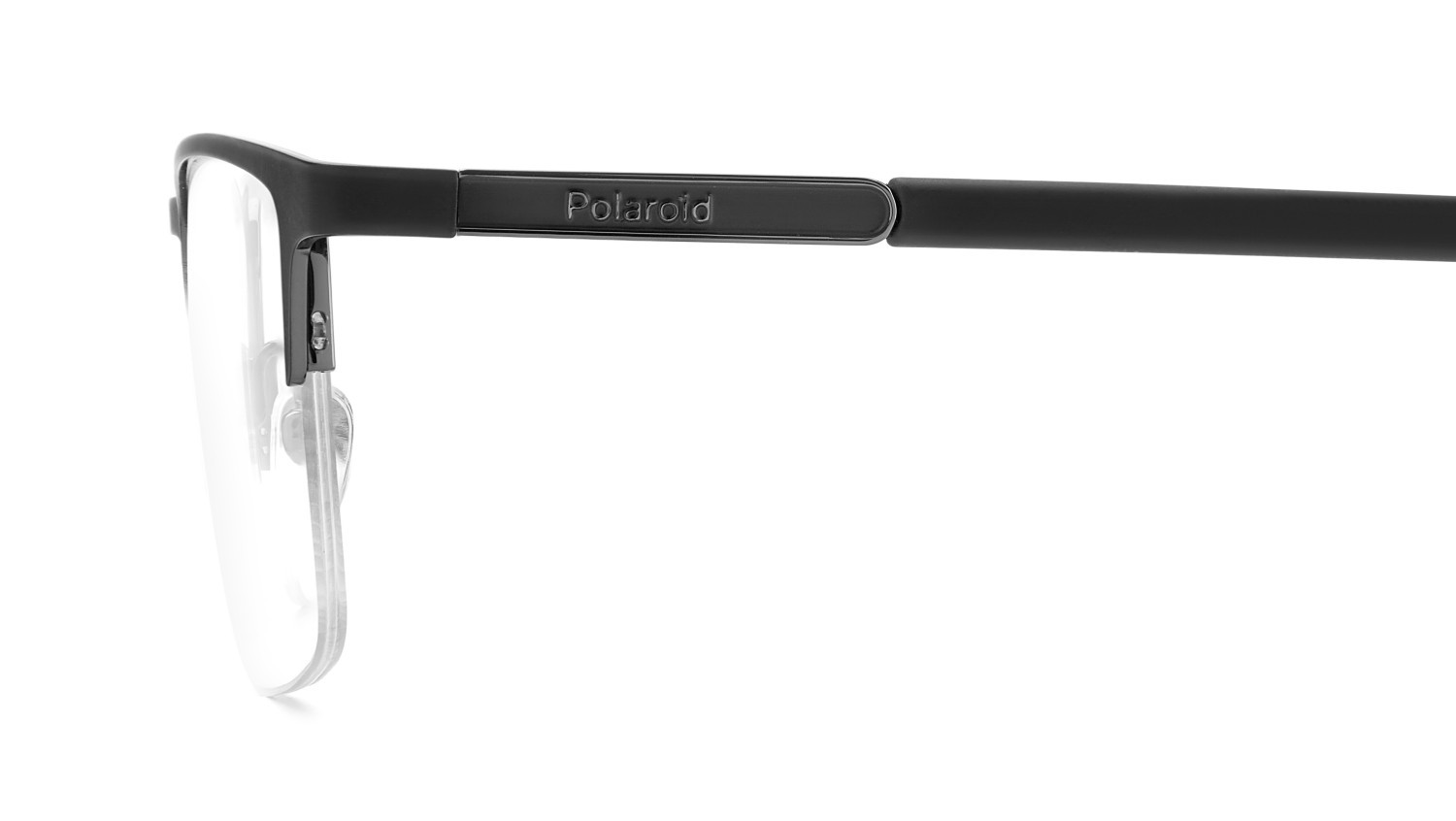 Eyeglasses Polaroid Pld D599 111224 RZZ color matte black dark ruthenium shape rectangle 