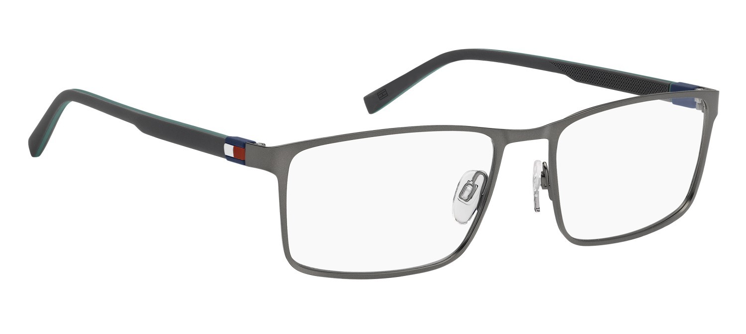 Occhiali da vista Tommy Hilfiger Th 2321 111241 R80 colore matte dark ruthenium forma rettangolare 