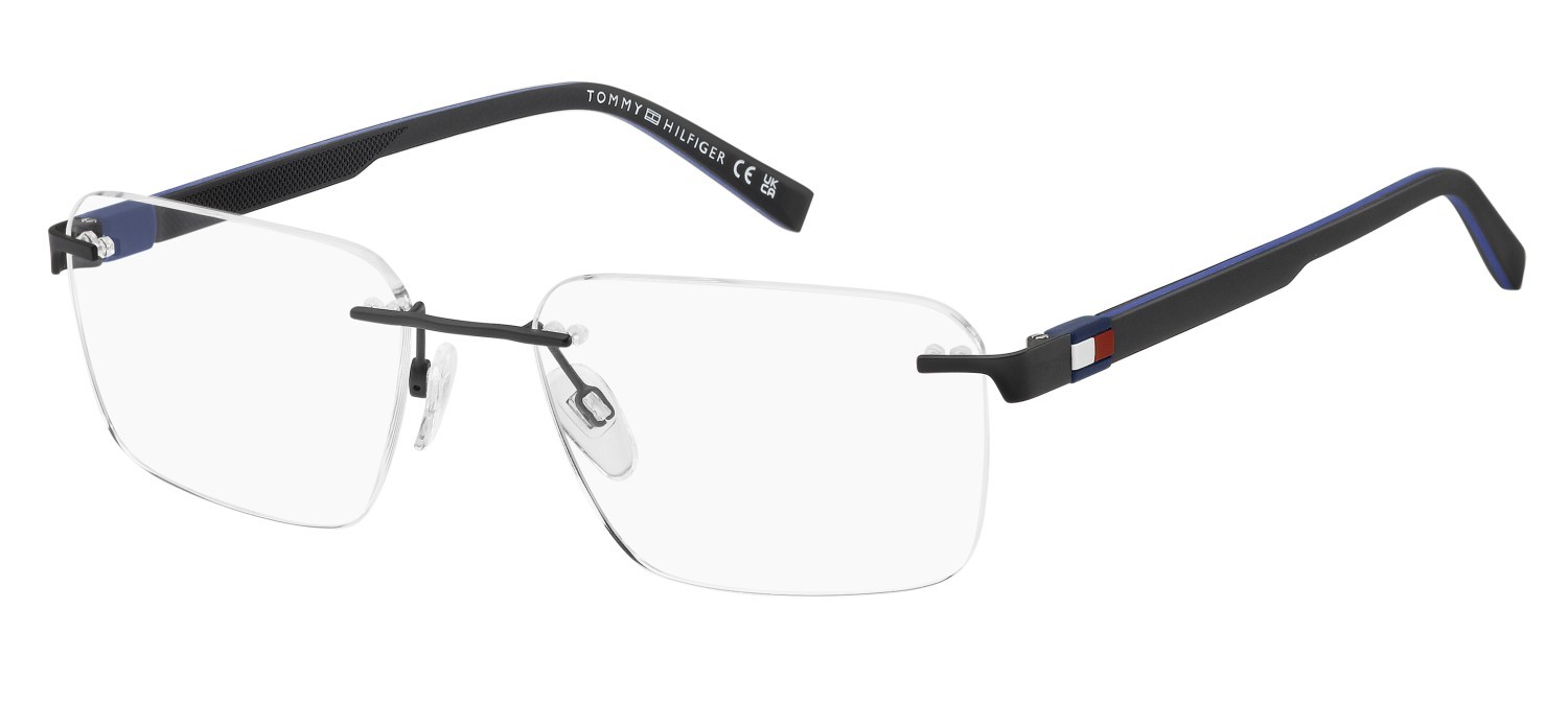 Eyeglasses Tommy Hilfiger Th 2323 111242 003 color matte black shape rectangle 