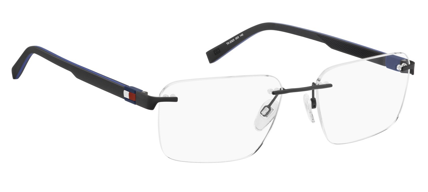 Eyeglasses Tommy Hilfiger Th 2323 111242 003 color matte black shape rectangle 