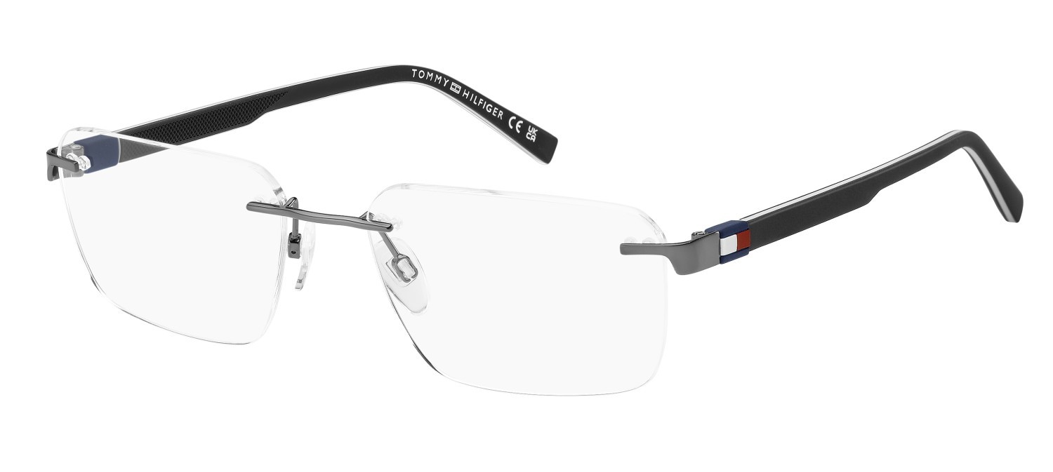 Occhiali da vista Tommy Hilfiger Th 2323 111242 KJ1 colore dark ruthenium forma rettangolare 