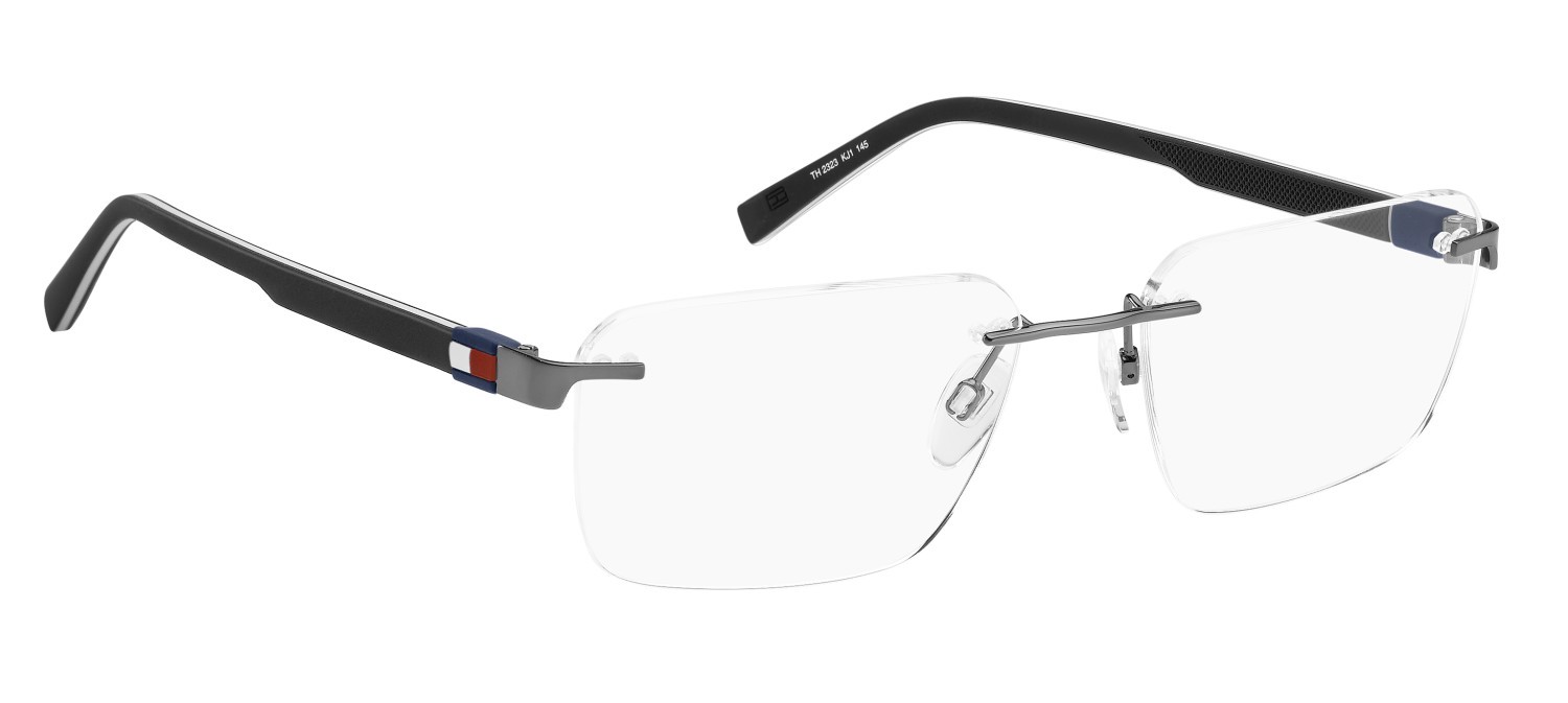 Occhiali da vista Tommy Hilfiger Th 2323 111242 KJ1 colore dark ruthenium forma rettangolare 
