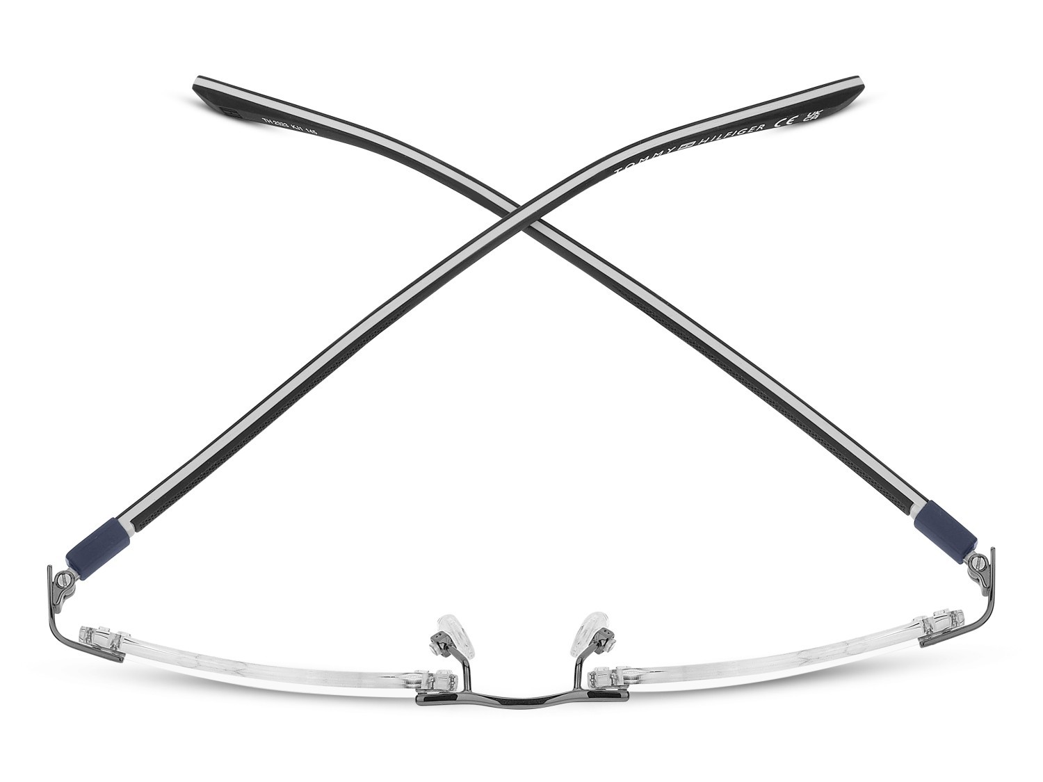 Occhiali da vista Tommy Hilfiger Th 2323 111242 KJ1 colore dark ruthenium forma rettangolare 