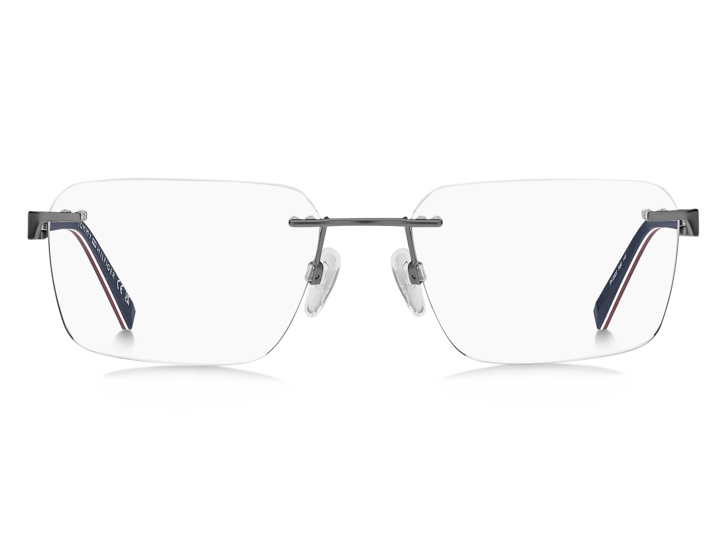 Eyeglasses Tommy Hilfiger Th 2323 111242 R80 color matte dark ruthenium shape rectangle 